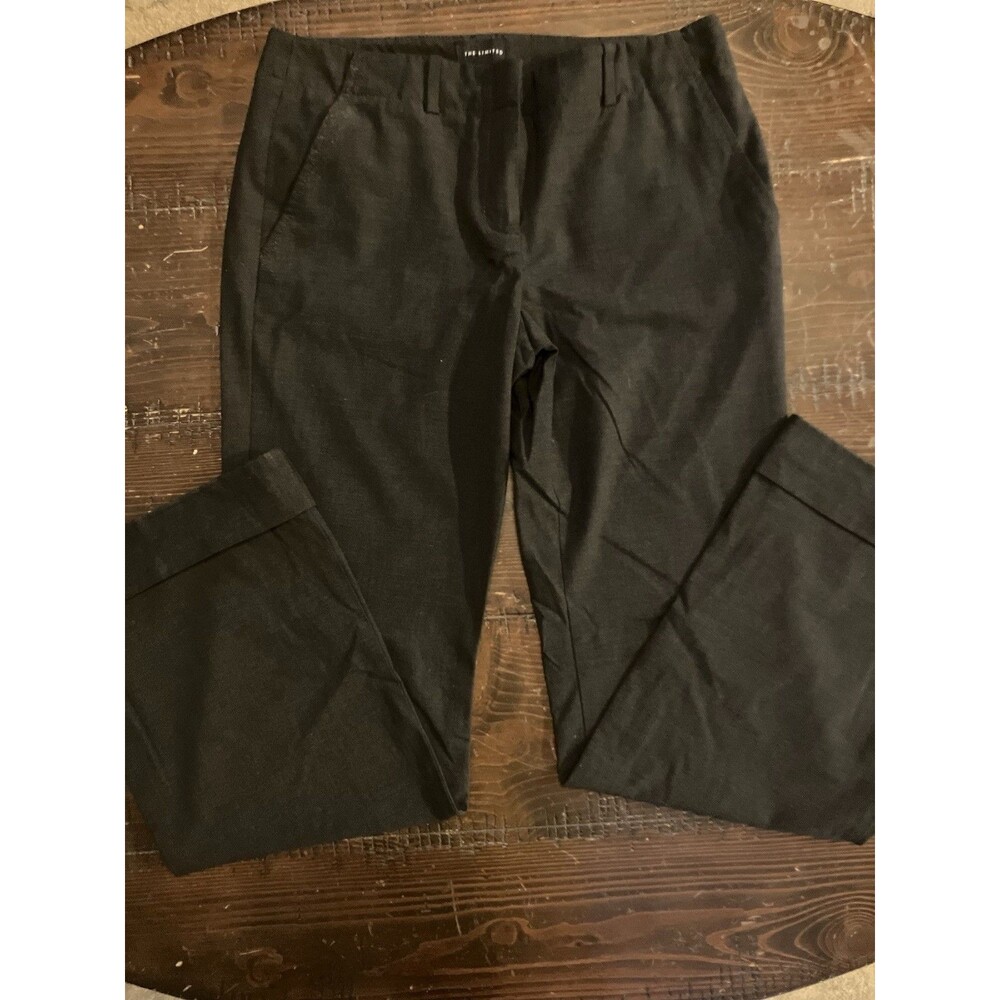 The Limited Women's Black Cassidy Fit Dress Pants Straight Leg Pockets Sz 6